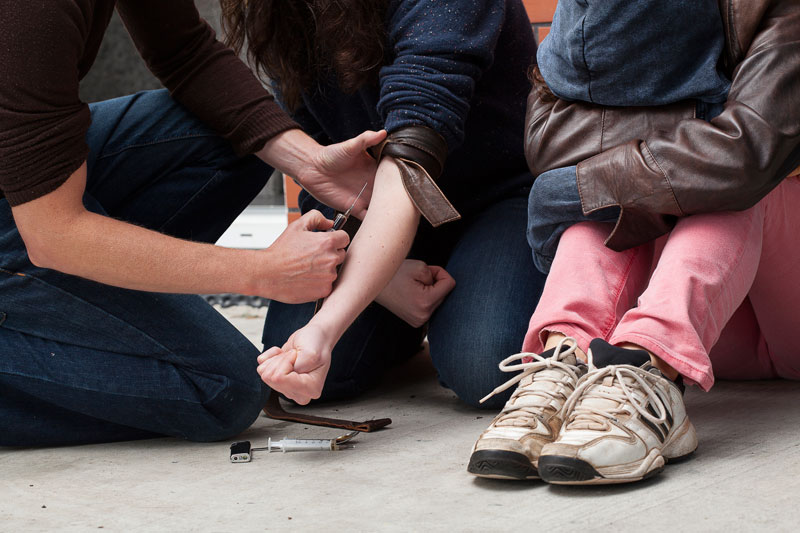 Group of drug users